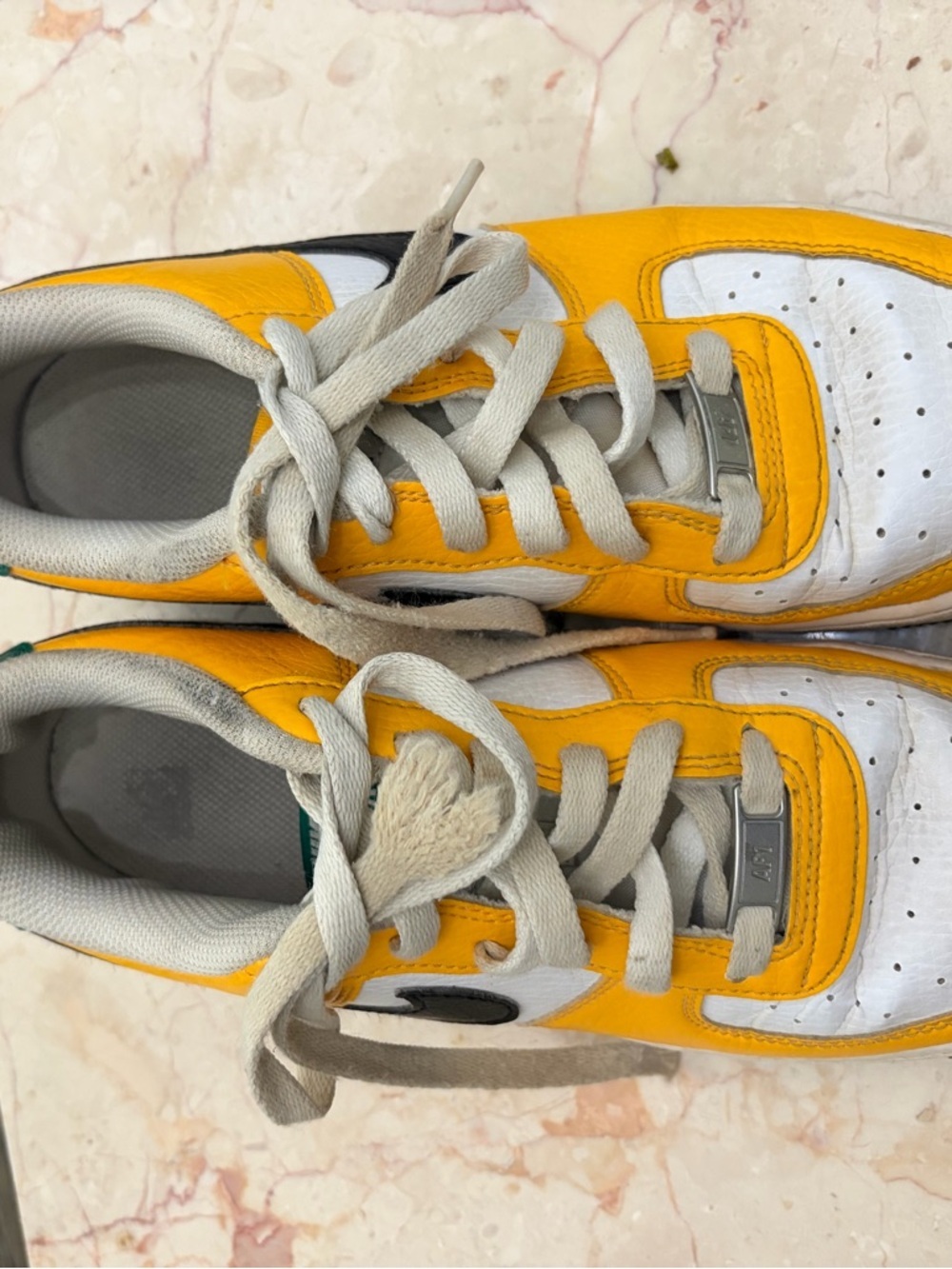 Nike Low-Top Sneakers — White, Yellow & Black - Picture 2 of 6